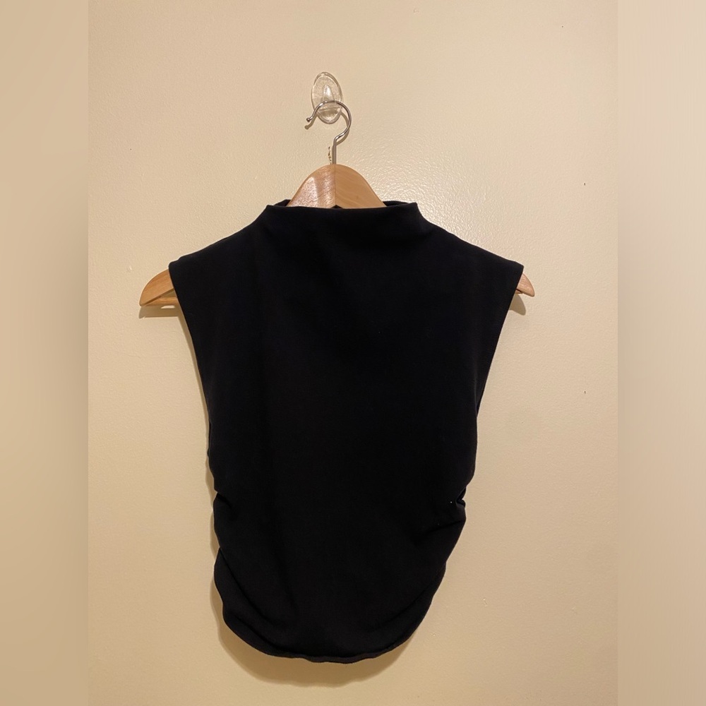 Reformation Black Muscle Organic cotton blend Top. Size XS